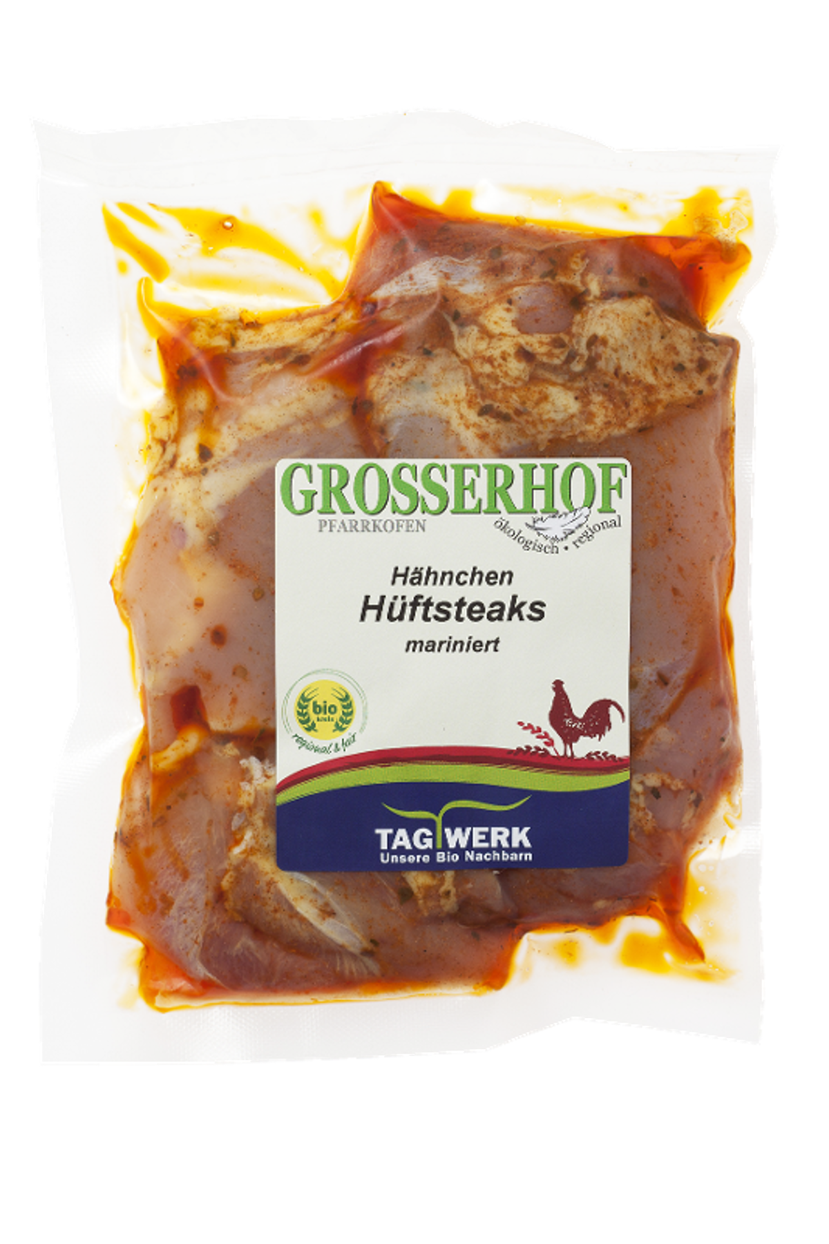 Hähnchensteaks mariniert - bitte Info zum MHD unbedingt beachten!