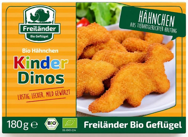 Produktfoto zu Hähnchen Kinder Dinos TK