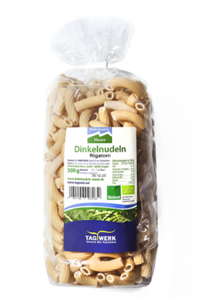 Produktfoto zu NEU: Dinkel Rigatoni