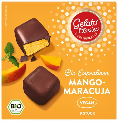 Produktfoto zu Eispralinen Mango Maracuja