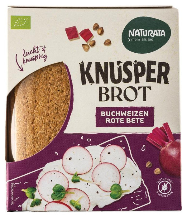 Produktfoto zu Knusperbrot Buchweizen Rote Bete