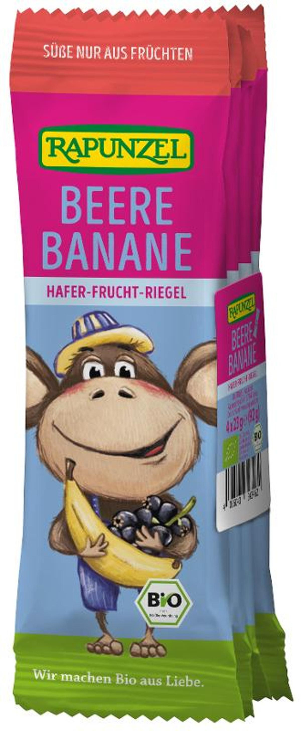Produktfoto zu Hafer Fruchtriegel Beere Banane