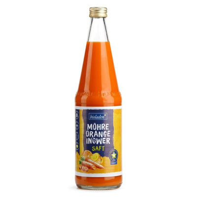 Produktfoto zu Möhre Orange Ingwer Saft Flasche