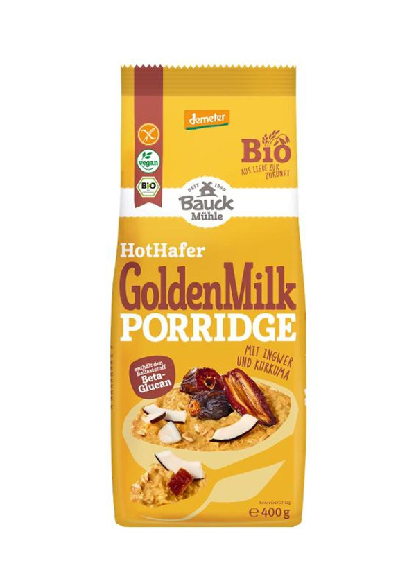 Produktfoto zu Hot Hafer Golden Milk Porridge