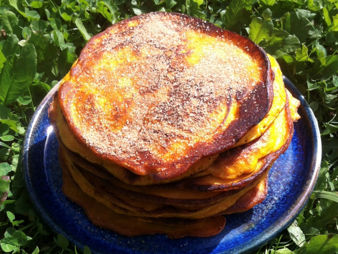 Rezeptbild für Kürbis-Pancakes