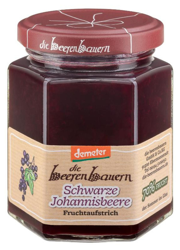 Produktfoto zu NEU: Schwarze Johannisbeere Fruchtaufstrich