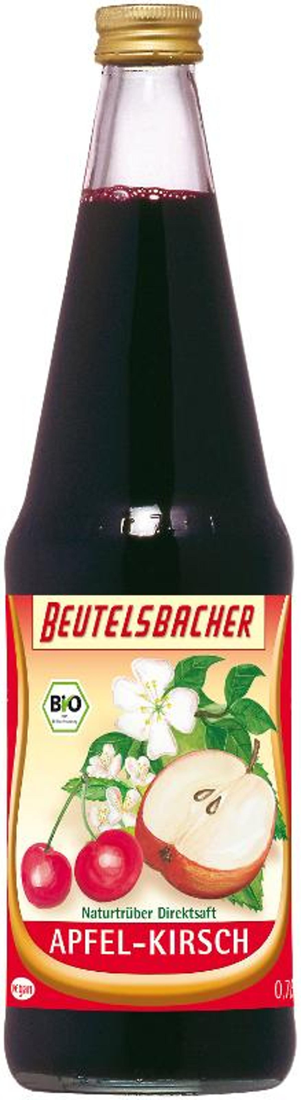 Produktfoto zu NEU: Apfel Kirsch Saft Flasche