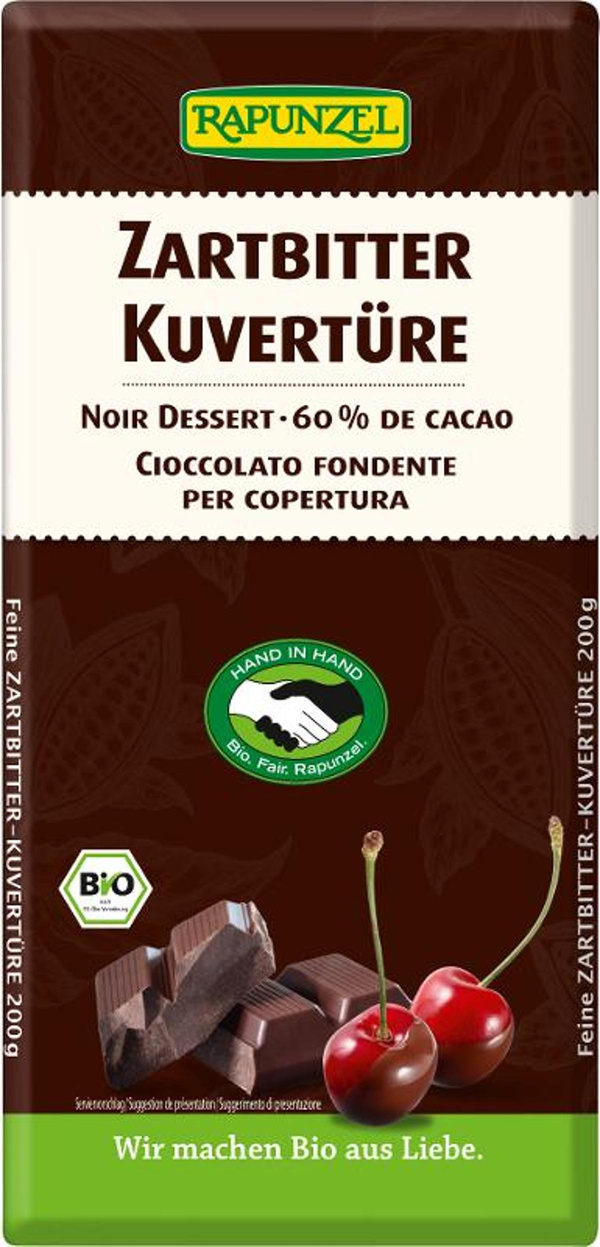 Produktfoto zu Kuvertüre Zartbitter