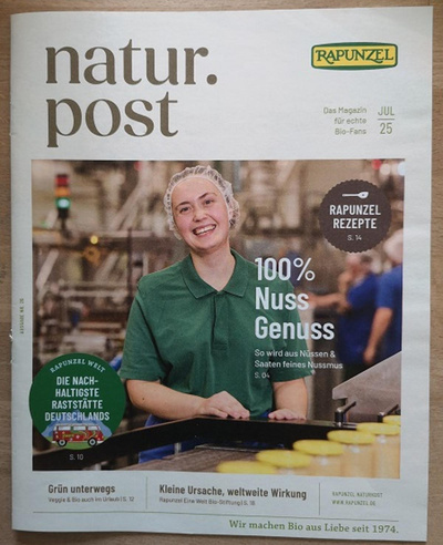 Produktfoto zu GRATIS: Neues Rapunzel natur.post Magazin 26. Ausgabe Juli' 2025