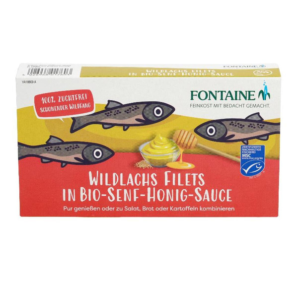 Produktfoto zu Wildlachsfilet in Senf- Honig- Sauce