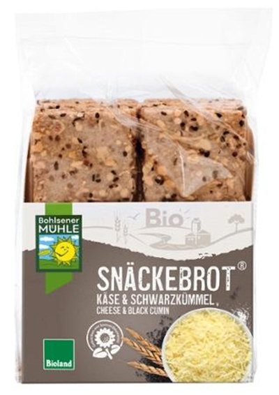 Produktfoto zu Snäckebrot Käse Schwarzkümmel