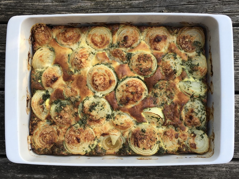 Rezeptbild für Überbackene Zwiebeln