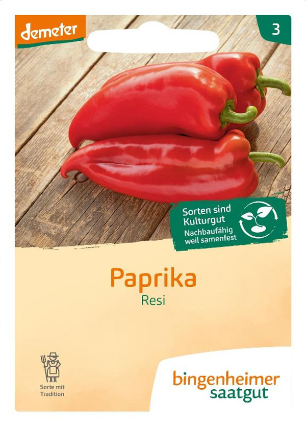 Produktfoto zu Samen: Spitzpaprika rot 'Resi