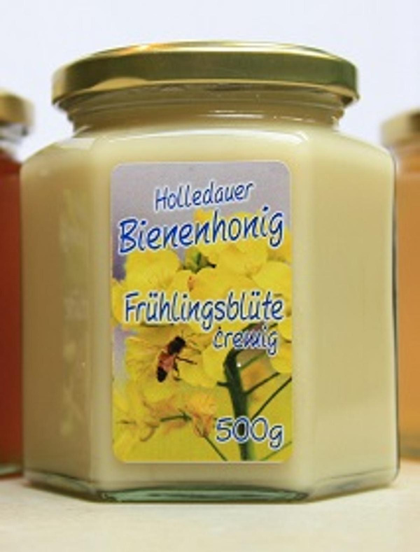 Produktfoto zu Holledauer Frühlingsblütenhonig cremig