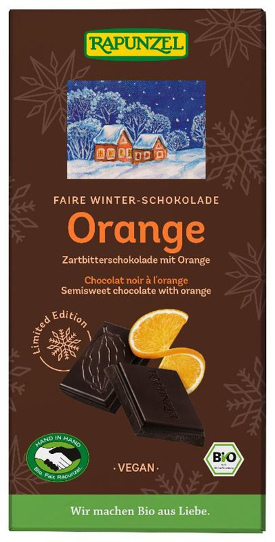 Produktfoto zu NEU: Zartbitter Schokolade Orange
