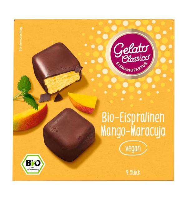 Produktfoto zu Eispralinen Mango Maracuja