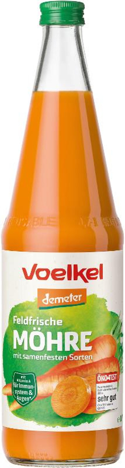 Produktfoto zu Möhrensaft feldfrisch Flasche