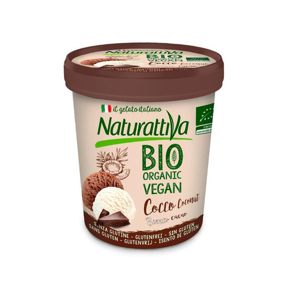 Produktfoto zu Eis Kakao Vanille auf Kokosbasis