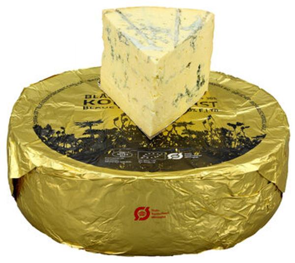 Produktfoto zu Kornblume blau -  "Blå Kornblomst" -  der dänische Blauschimmelkäse