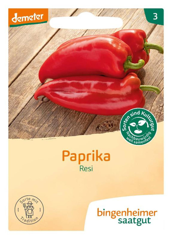Produktfoto zu Samen: Spitzpaprika rot 'Resi