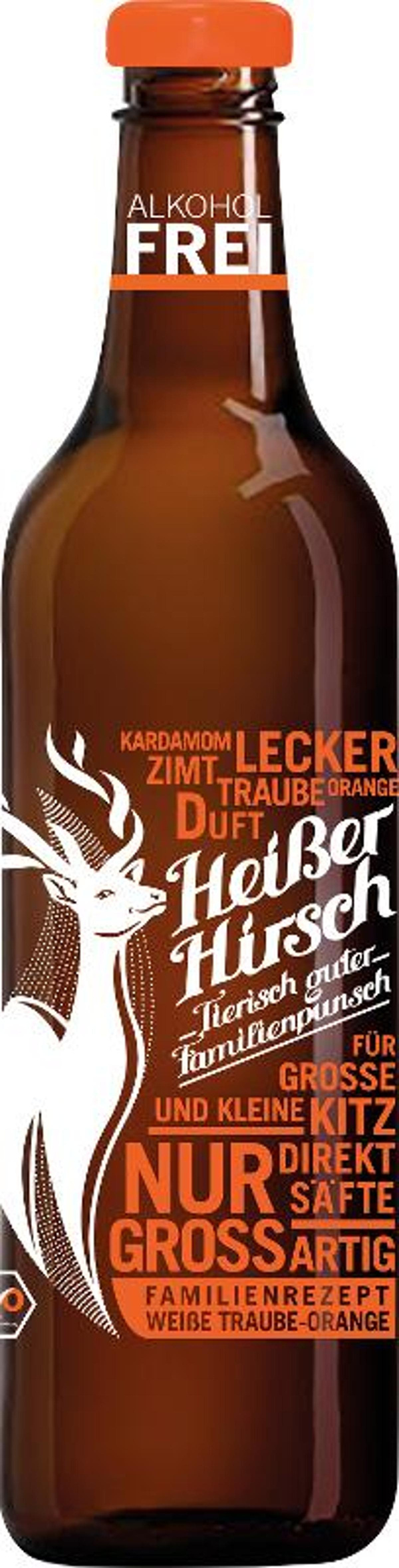 Produktfoto zu Heißer Hirsch Familienpunsch Orange