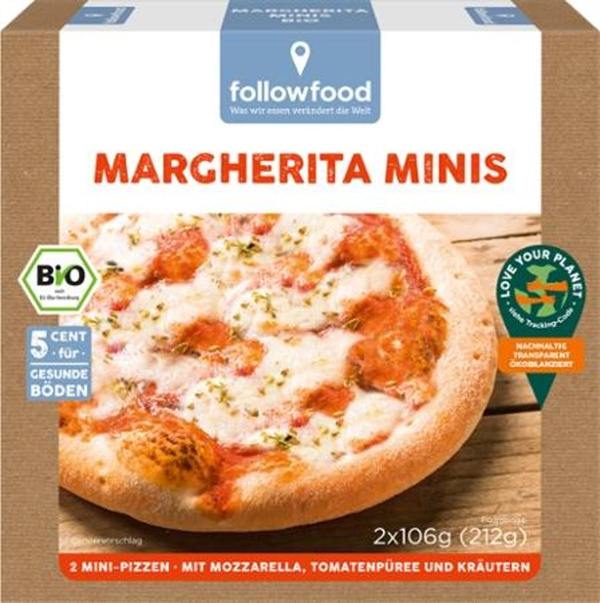 Produktfoto zu Pizza Mini Margherita (2 Stck.)