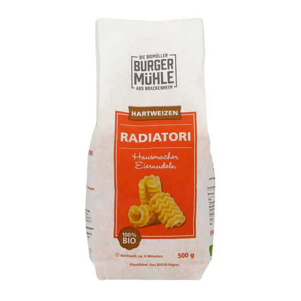 Produktfoto zu Radiatori Nudeln mit Ei