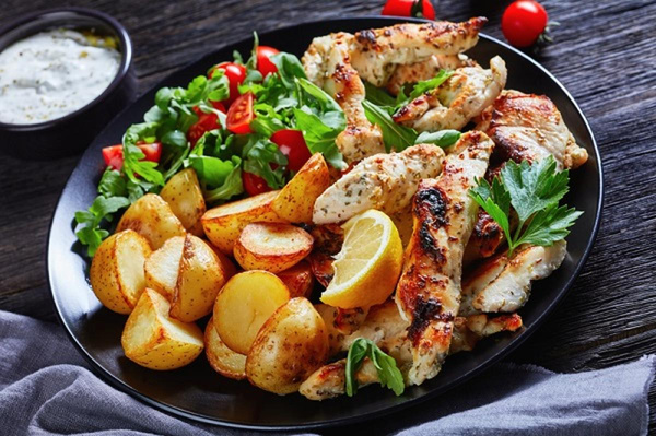 Produktfoto zu Puten Kräuterfleckerl - für´s Raclette oder den heißen Stein