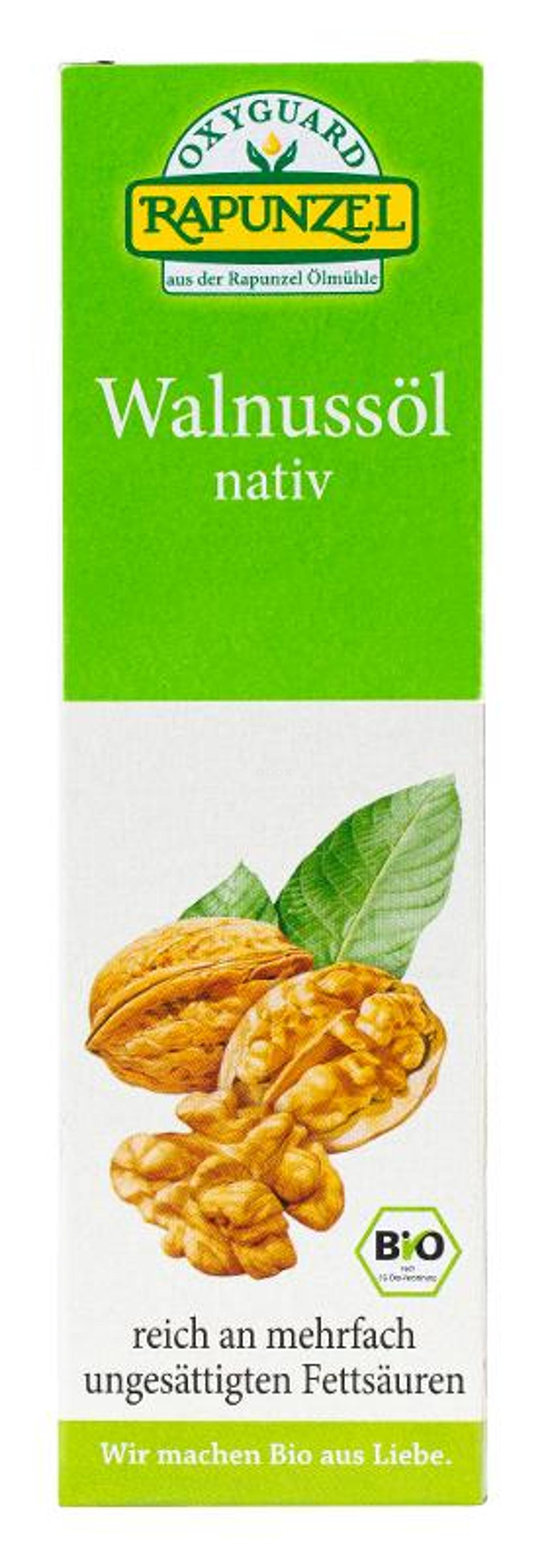 Walnussöl nativ - reich an essentiellen mehrfach ungesättigten Fettsäuren