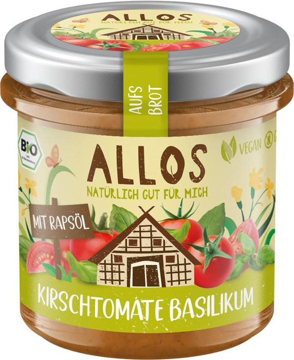 Produktfoto zu Aufs Brot Kirschtomate Basilikum