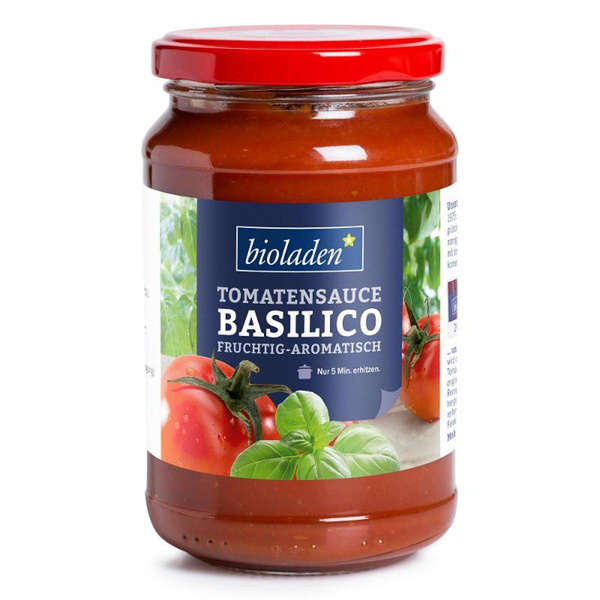 Produktfoto zu Tomatensauce Basilico - neue Rezeptur!