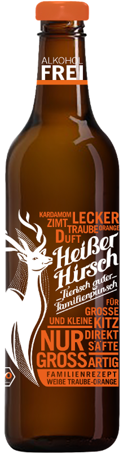 Produktfoto zu Heißer Hirsch Familienpunsch Orange