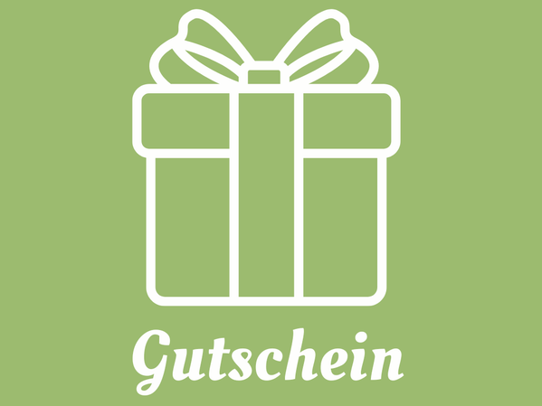 KI generiert: Ein Geschenk-Icon auf grünem Hintergrund mit dem Wort "Gutschein".
