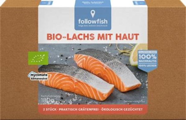 Produktfoto zu Lachsfilets mit Haut TK