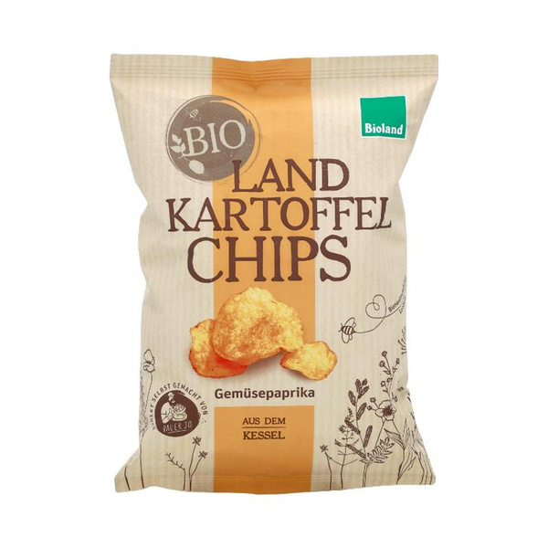Produktfoto zu Land Kartoffelchips Paprika
