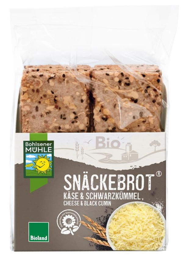 Produktfoto zu Snäckebrot Käse Schwarzkümmel