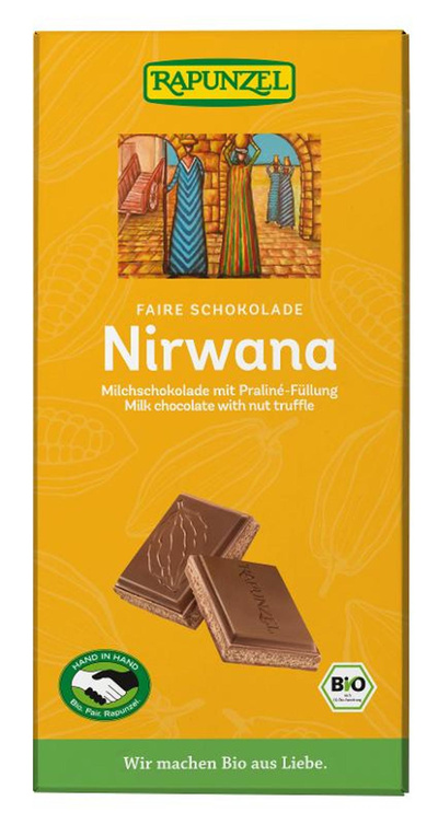 Produktfoto zu Nirwana - Faire Milchschokolade mit Pralinéfüllung