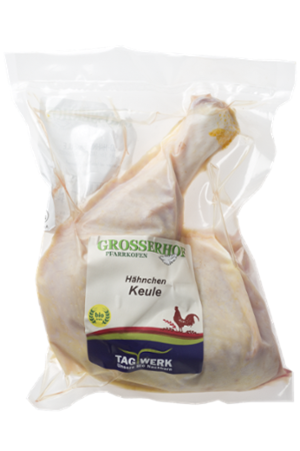 Produktfoto zu Hähnchenkeule -  bitte Info zum MHD beachten!