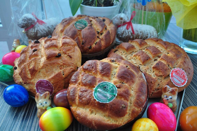 Produktfoto zu Heller Dinkel Osterfladen Natur OHNE Sultaninen