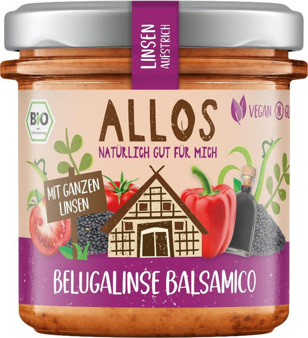 Produktfoto zu Linsenaufstrich Beluga Linse Balsamico
