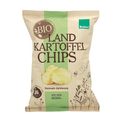 Produktfoto zu NEU: Land Kartoffelchips Steinsalz Apfelessig