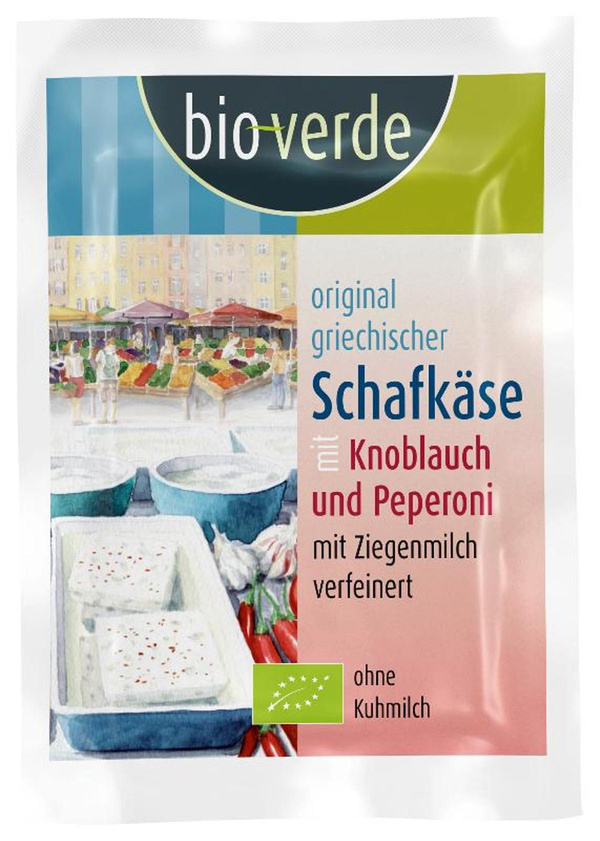 Produktfoto zu Schafkäse nach Feta Art mit Knoblauch & Peperoni