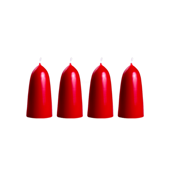 Produktfoto zu Adventskranzkerzen (4 St.) rot
