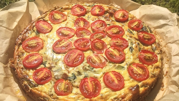 Rezeptbild für Pikante Mangold-Ricotta-Torte ohne Boden