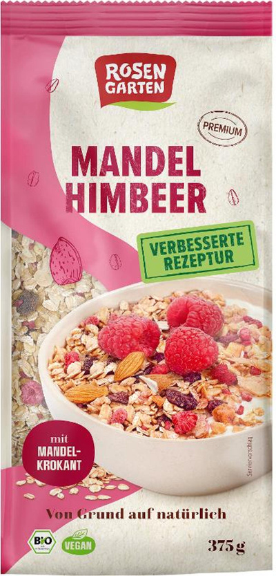 Produktfoto zu NEU: Müsli Mandel Himbeer Krokant