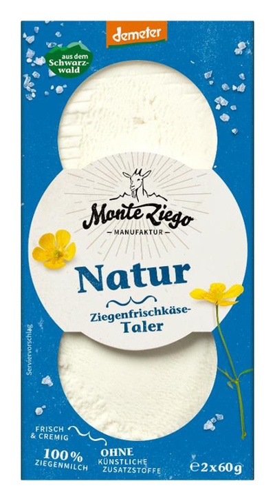 Produktfoto zu NEU: Ziegen Frischkäsetaler Natur: Einführungspreis!  statt 3,95 €