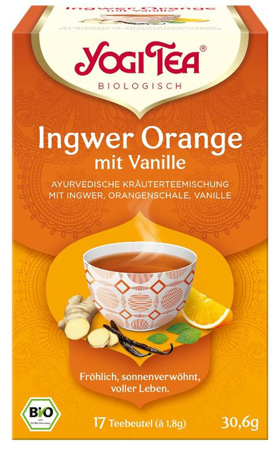 Produktfoto zu Yogi Tea Ingwer Orange mit Vanille