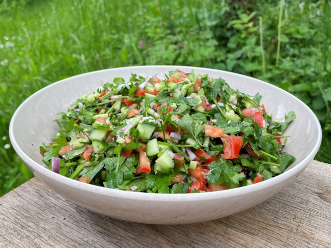 Rezeptbild für Arabischer Petersiliensalat