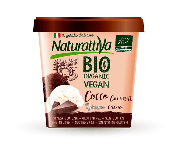 Produktfoto zu Eis Kakao Vanille auf Kokosbasis