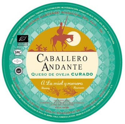 Produktfoto zu Caballero Andante - Spanischer Schafkäse mit Honig und Rosmarin